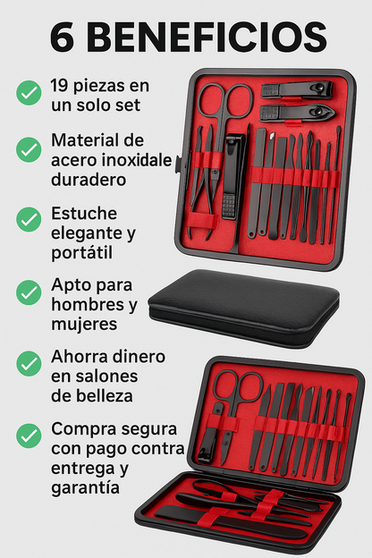 SET DE MANICURA 19 Piezas MaxiNails
