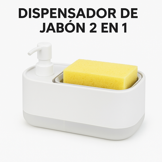 DISPENSADOR DE JABON 2 EN 1 CleanHome