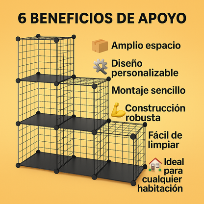 ESTANTE DE MODULAR MALLA METALICA OrdinaRack