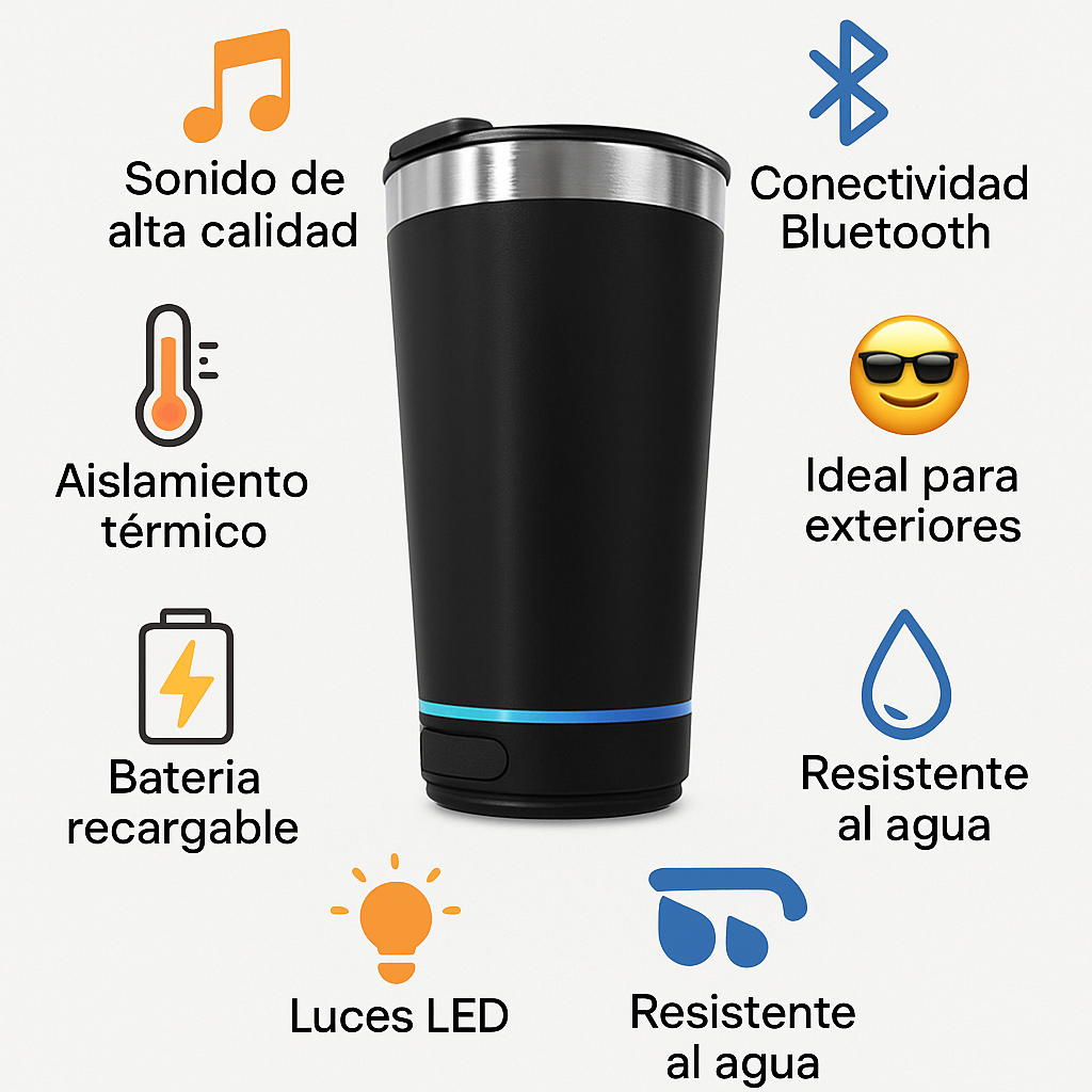 VASO CON BOCINA VasoBeat RD