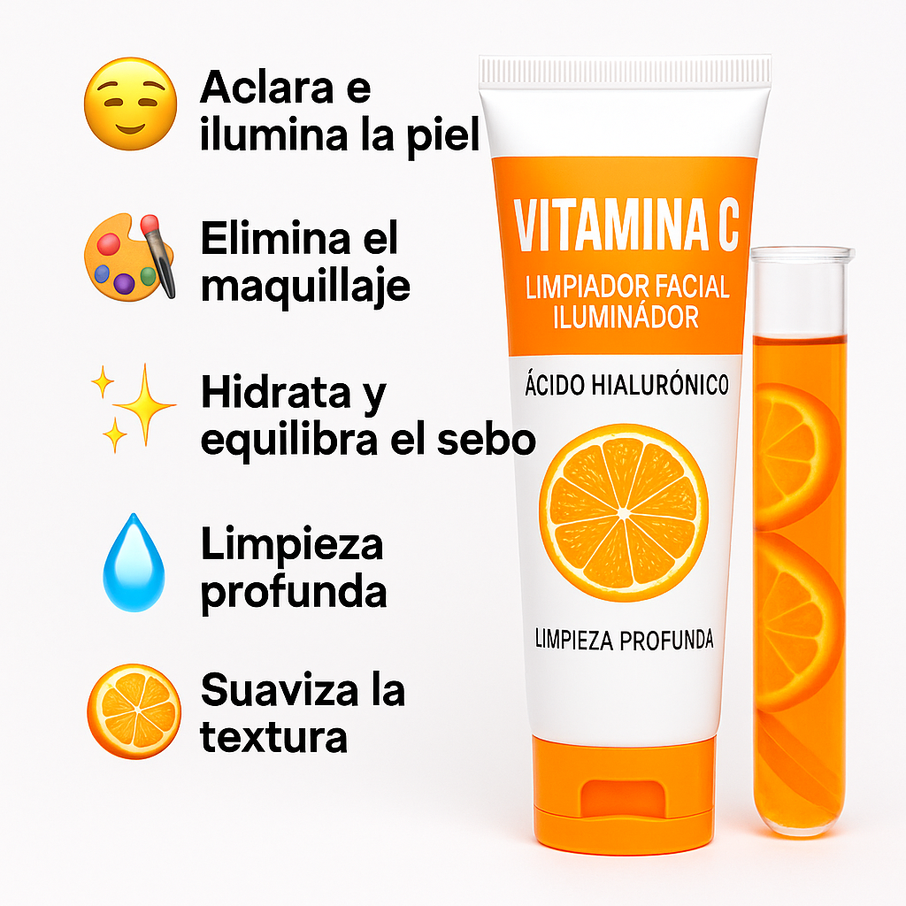 ESPUMA LIMPIADORA FACIAL CON VITAMINA C GlowShield RD