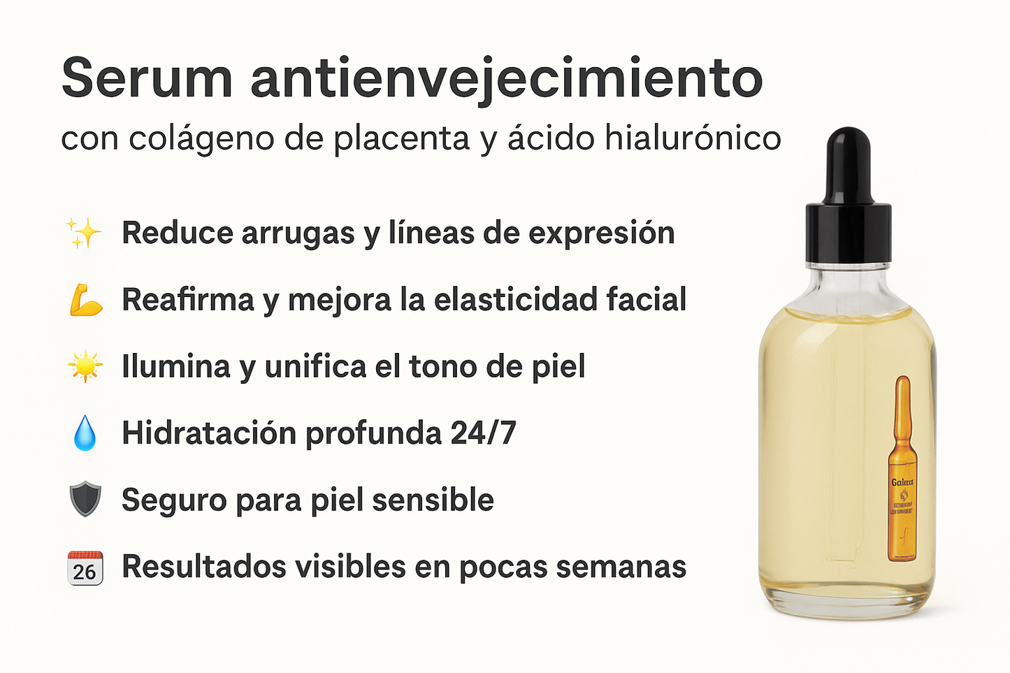 SERUM ESENCIA COLÁGENO 🌟 NovaDerm Placenta Glow