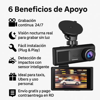 CAMARA PARA CARRO CON WIFI DriveSafe RD™