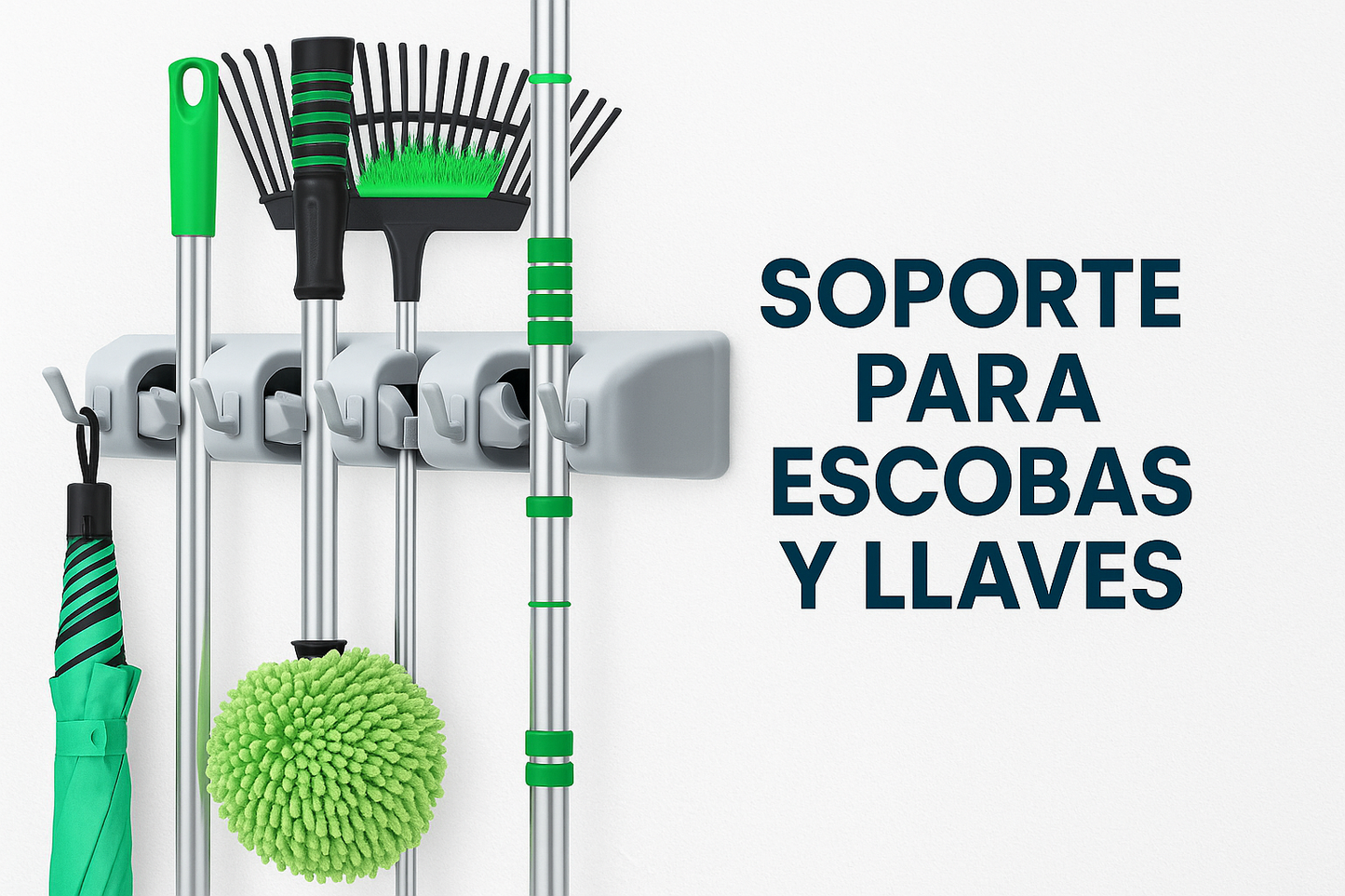 SOPORTE DE PARED PARA ESCOBAS MultiOrden RD