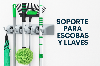 SOPORTE DE PARED PARA ESCOBAS MultiOrden RD