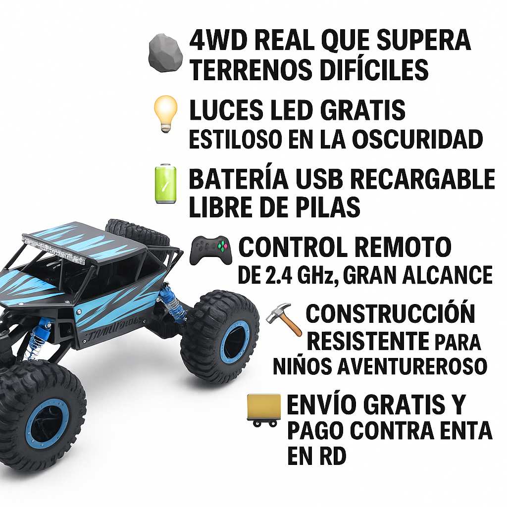 CARRITO CONTROL REMOTO MonsterDrive RD
