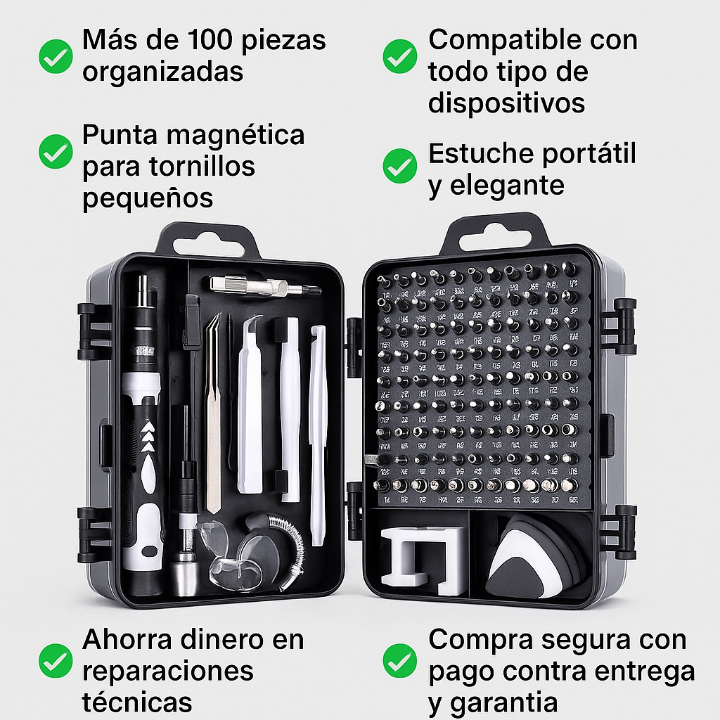 JUEGO DE DESTORNILLADOR 115 PZ MultiTools Pro